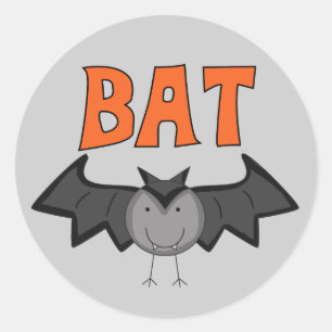BAT T-shirts and Gifts Classic Round Sticker