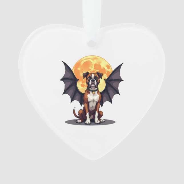 Bat Wings Boxer Ornament (Front)