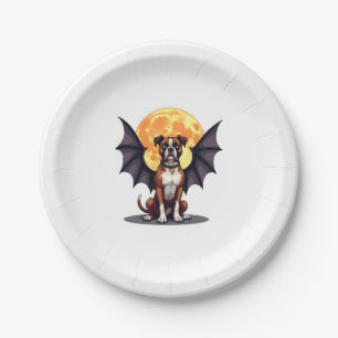 Bat Wings Boxer Paper Plate