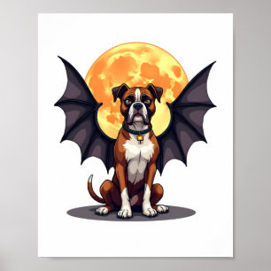 Bat Wings Boxer Poster