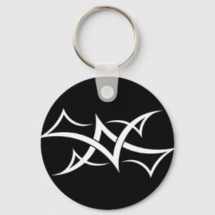 Bat wings tribal keychain