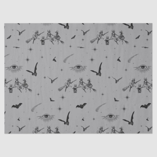 Bat Witches Tissue Paper (Front)