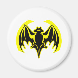 Bat Yellow The MUSEUM Zazzle Gifts Magnet