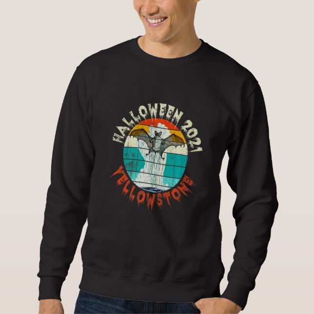 Bat Yellowstone Halloween Sweatshirt (Front)