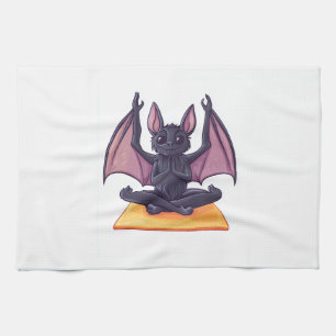 Bat Yoga Flow Kitchen Towel