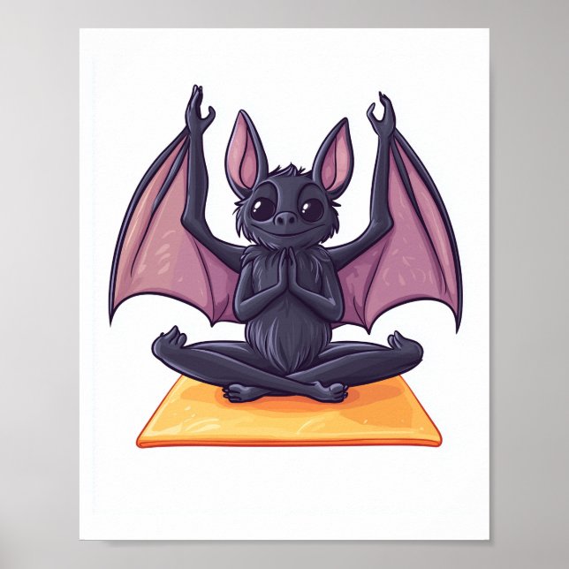 Bat Yoga Flow Poster (Front)