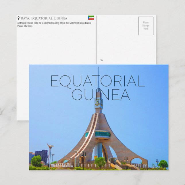 Bata, Equatorial Guinea Travel Postcard (Front/Back)