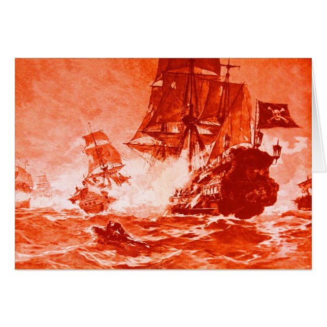 BATAILLE DE BATEAU PIRATE / CARTES DE TRÉSOR PIRAT (Devant horizontal)