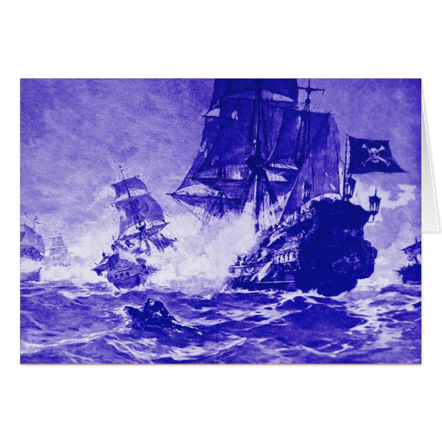 BATAILLE DE BATEAU PIRATE / CARTES DE TRÉSOR PIRAT (Devant horizontal)