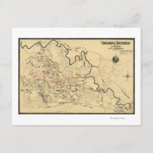 Bataille de Chickamauga - Carte panoramique de la 