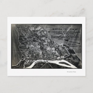Bataille de Shiloh - Guerre civile Carte panoramiq