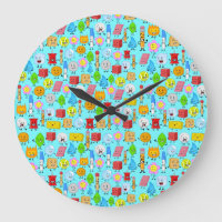 bataille pour l'île de rêve motif horloge murale