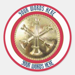 Bataillon chef d'incendie 3 Sticker sur mesure Bug