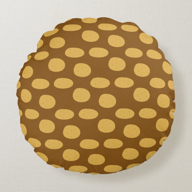 Batata Round Pillow (Front)