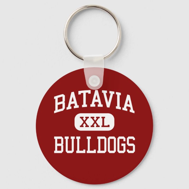 Batavia - Bulldogs - Middle - Batavia Illinois Keychain (Front)