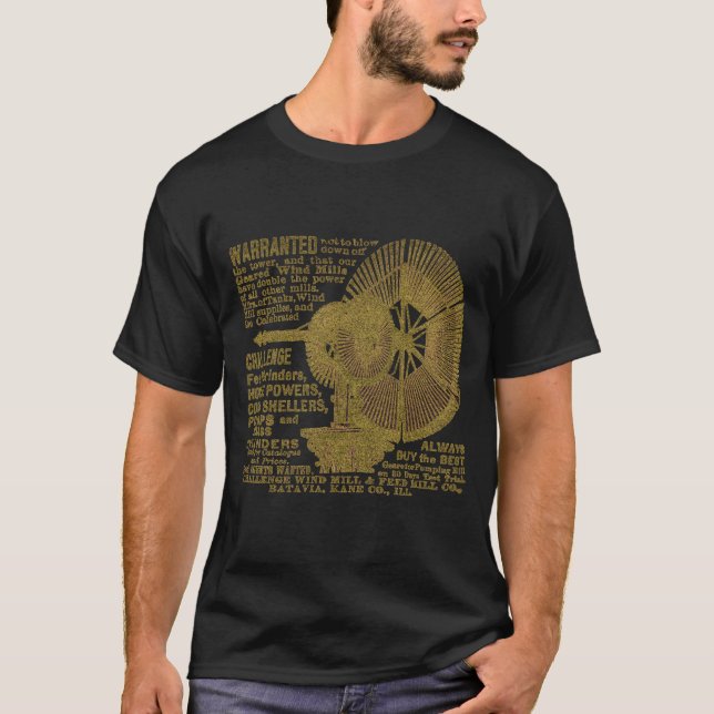 Batavia Illinois Challenger Windmill 1889 T-Shirt (Front)