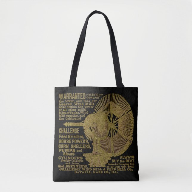 Batavia Illinois Challenger Windmill 1889 Tote Bag (Front)