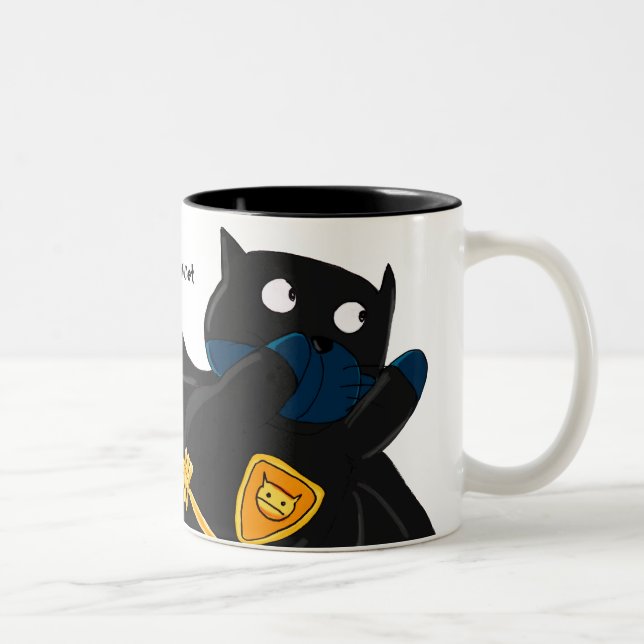 Batcat Two-Tone Coffee Mug (Right)