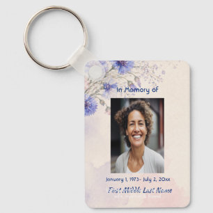 Batchelor Button Memorial on Photo Keepsake Keychain