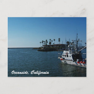 Bateau à Oceanside, Californie Carte postale