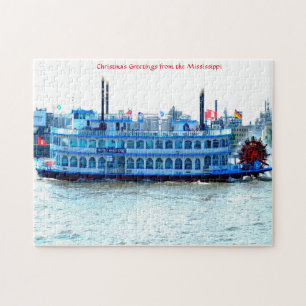 Bateau à pédales Mississippi. Jigsaw Puzzle