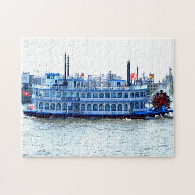 Bateau à pédales Mississippi. Jigsaw Puzzle (Horizontal)