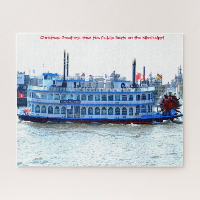 Bateau à pédales Mississippi. Jigsaw Puzzle (Horizontal)