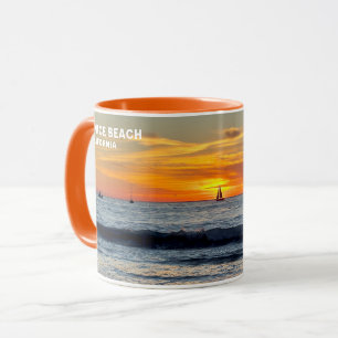 Bateau à Sunset - Venice Beach, CA Mug