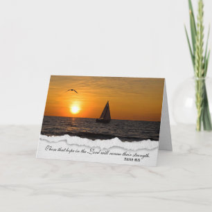 Bateau À Voile Au Coucher De Soleil Carte Sympathi