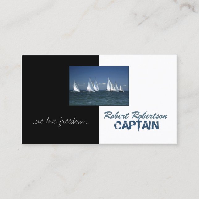 Bateau à voile Capitaine Navire Carte nautique (Devant)