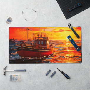 Bateau au coucher du soleil