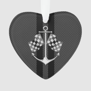 Bateau de course nautique en fibre de carbone noir