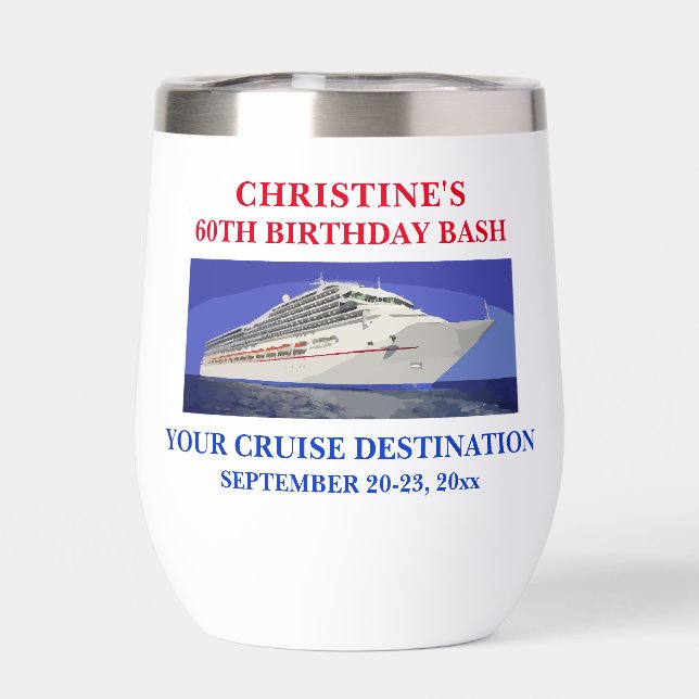 Bateau de croisière Anniversaire Voyage Favoriser (Arrière)
