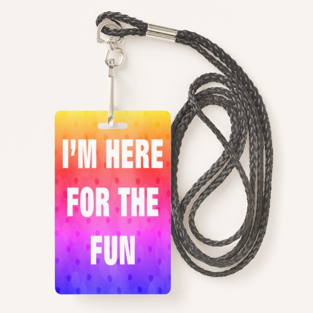 Bateau De Croisière Badge Lanyard Rose Ici Pour Le (Devant avec lanière)