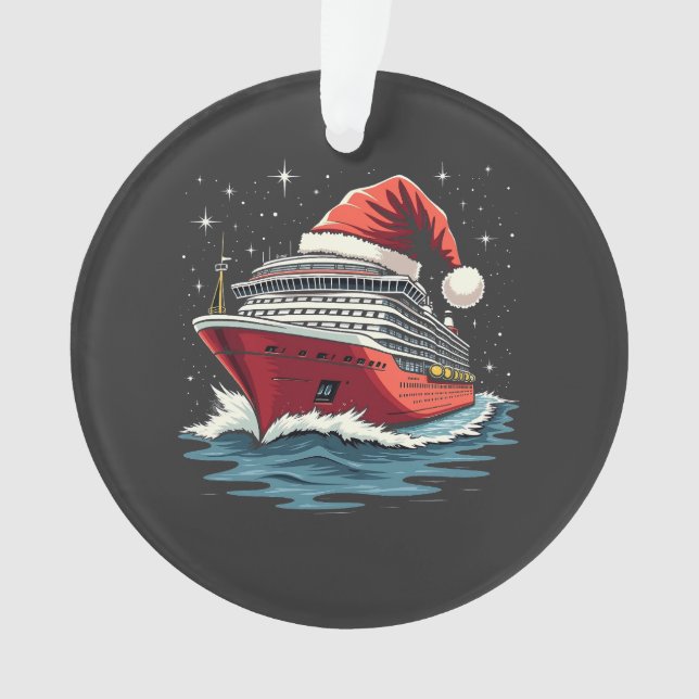 Bateau de croisière en famille Correspondant Noël (devant)