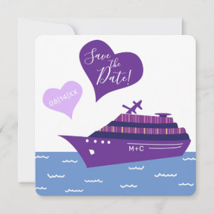 Bateau de croisière Enregistrer la carte de date d