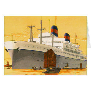 Bateau de croisière vintage en Orient avec Junks B
