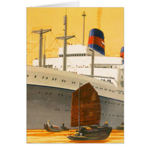 Bateau de croisière vintage en Orient avec Junks B