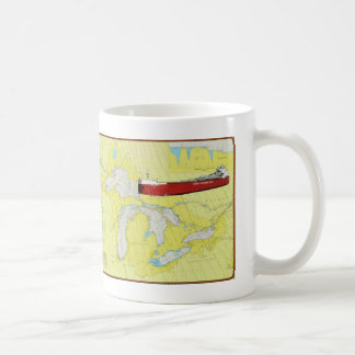 Bateau de Great Lakes CSL Niagra sur une tasse et