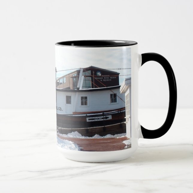 Bateau de la rivière Mississippi Café Mug (Droite)