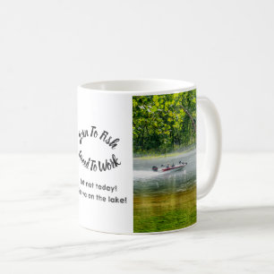 Bateau De Pêche En Mouvement Café Mug