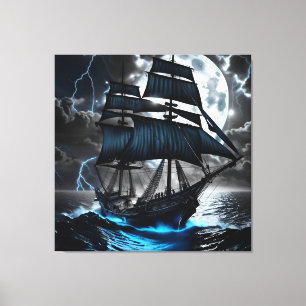 bateau de pirates toile enveloppée