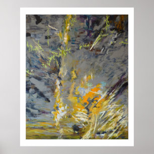 Bateau drossé sur les rochers poster
