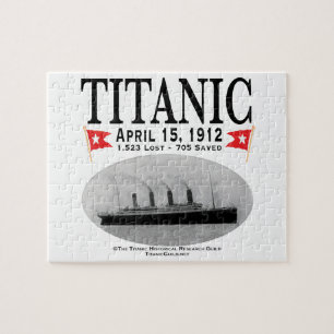 Bateau fantôme Titanic Jigsaw Puzzle (blanc)