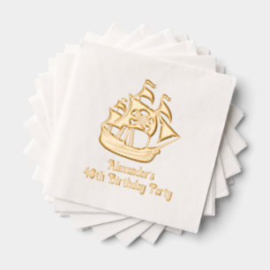 Bateau Pirate Crossbones de crâne #2 Anniversaire 