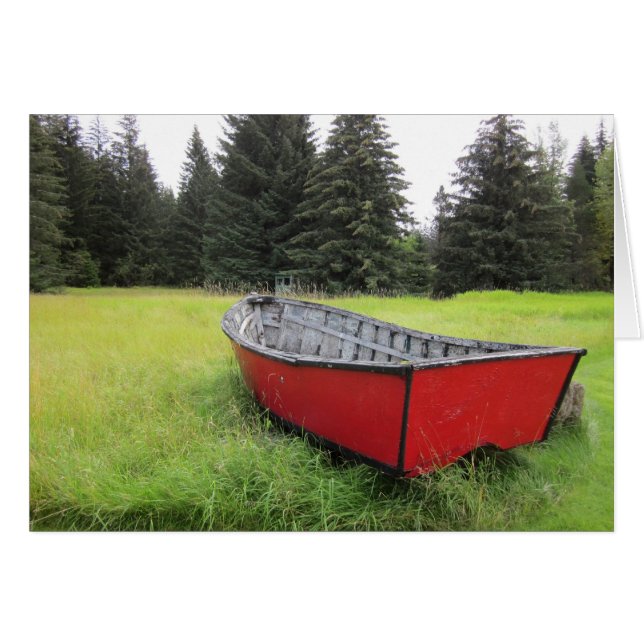 Bateau rouge (Devant horizontal)