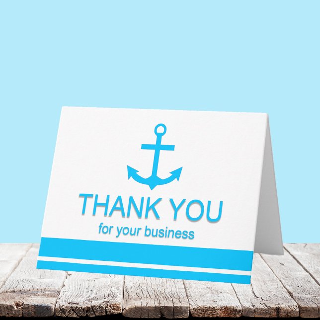 Bateau vendeur Carte de remerciements (Créateur téléchargé)