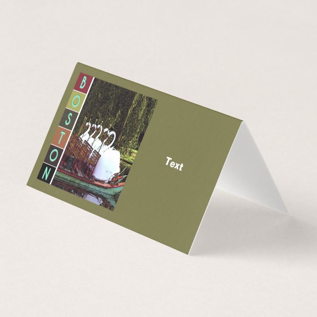 Bateaux à cygne en été - Boston (Front)