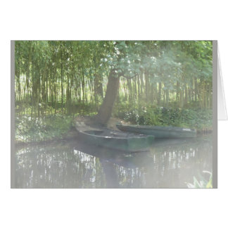 Bateaux à rames au jardin de Monet, France