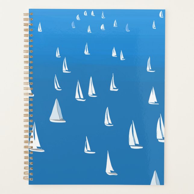 Bateaux à voile en mer bleu profond - Regatta Bate (Devant)